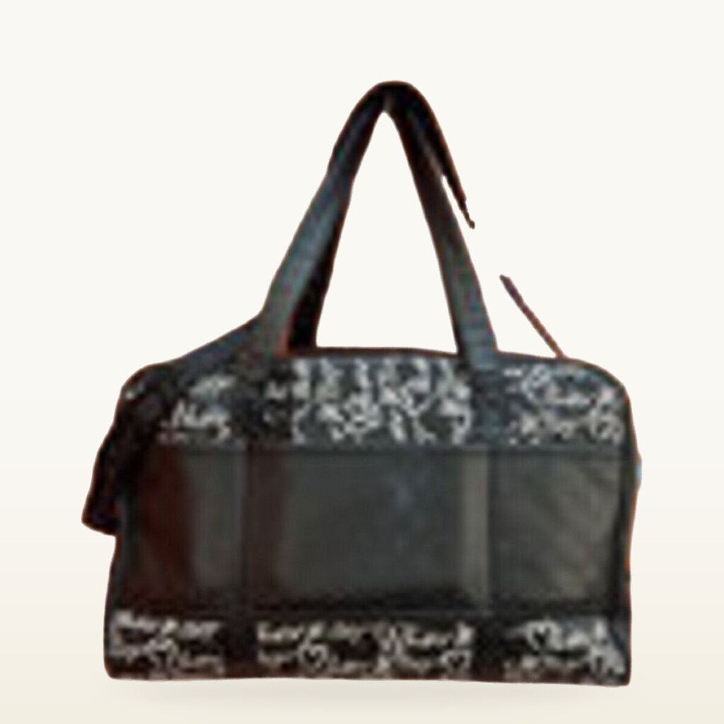 Luv Betsey Black and White Quilted Bag