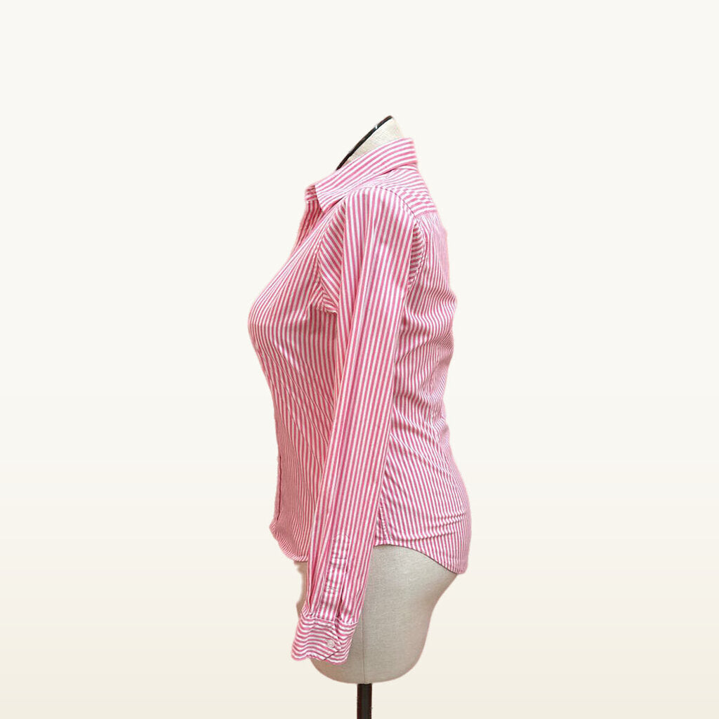 Ralph Lauren Sport Pink Striped Slim Fit Shirt