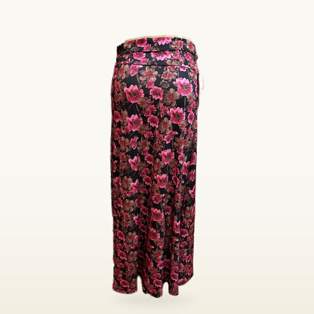 LuLaRoe Pink Floral Maxi Skirt - Medium