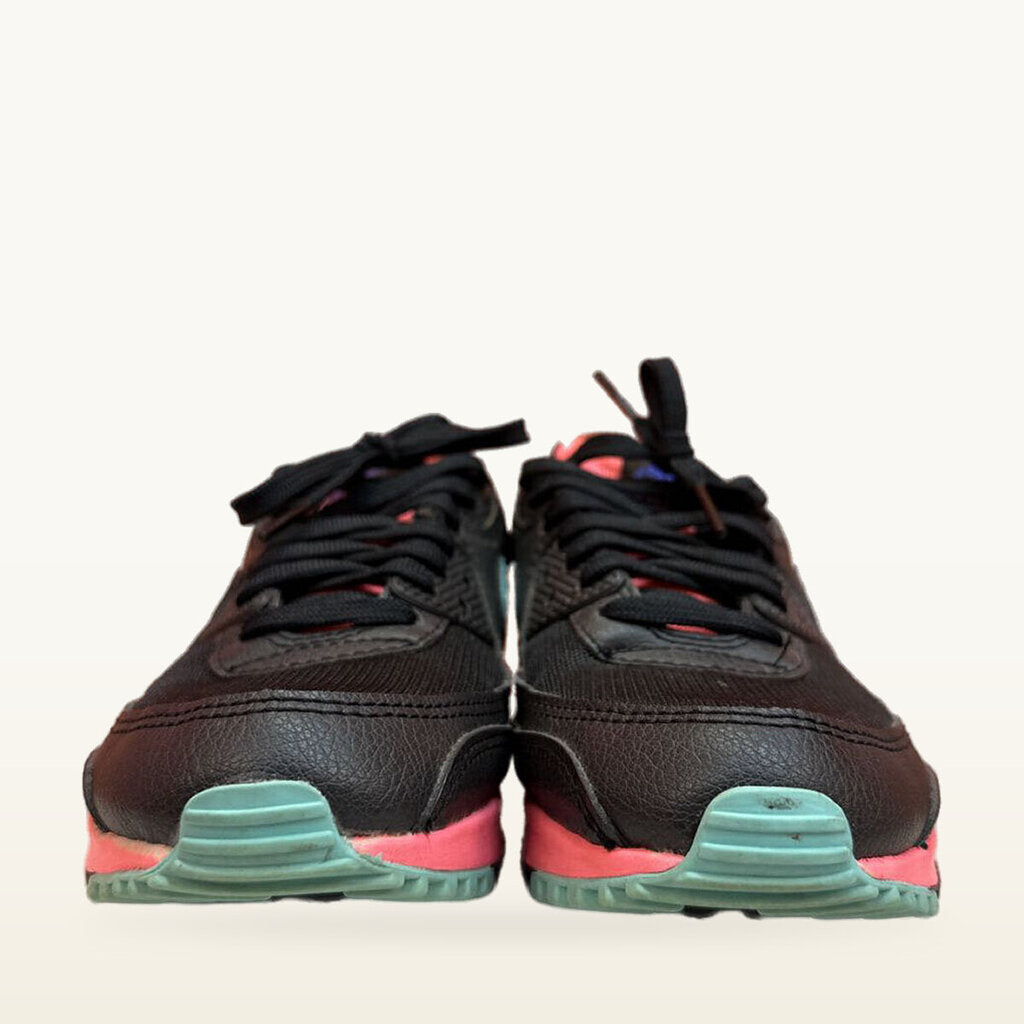 Nike Air Max 90 Black, Pink & Aqua Sneakers - 6.5