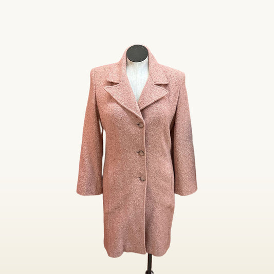 Marvin Richards Rose Pink Textured Coat - Size 10