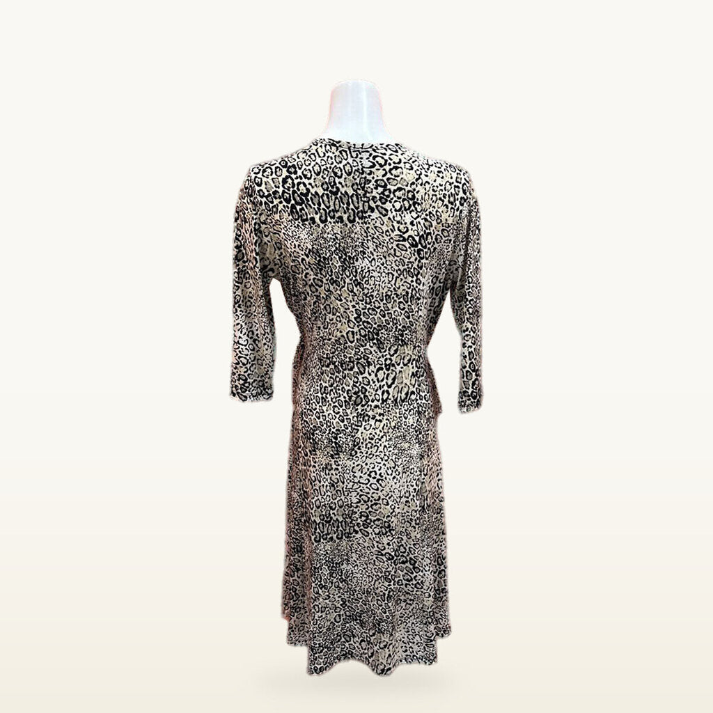 Ciara Sunwoo Women's Leopard Print Wrap Dress
