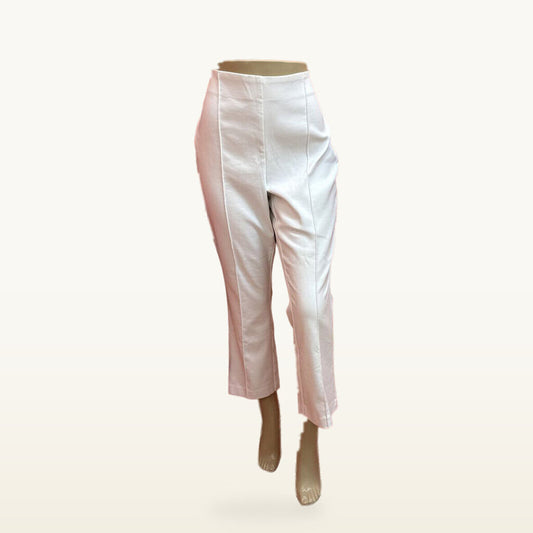 LOFT White Curvy High Waist Kick Crop Pants - 12