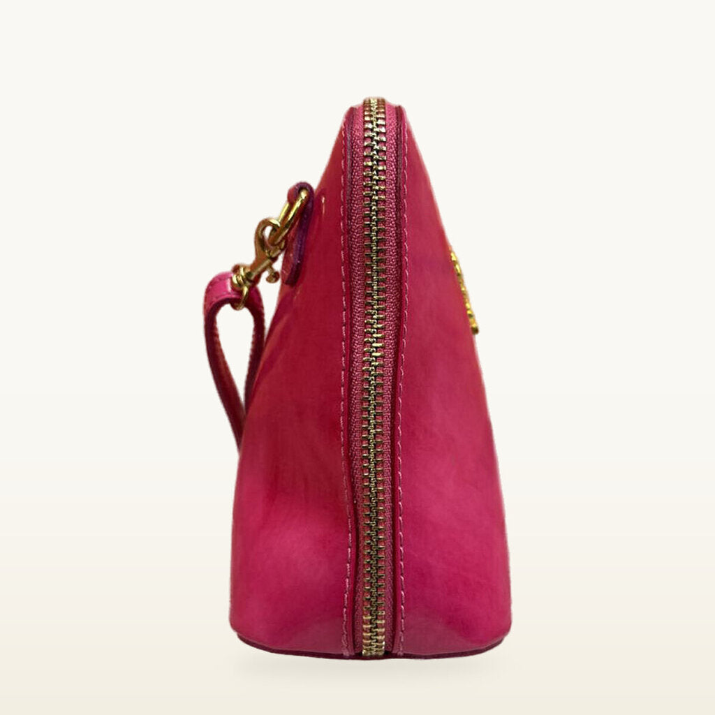 Pink Leather Handbag by Morabito