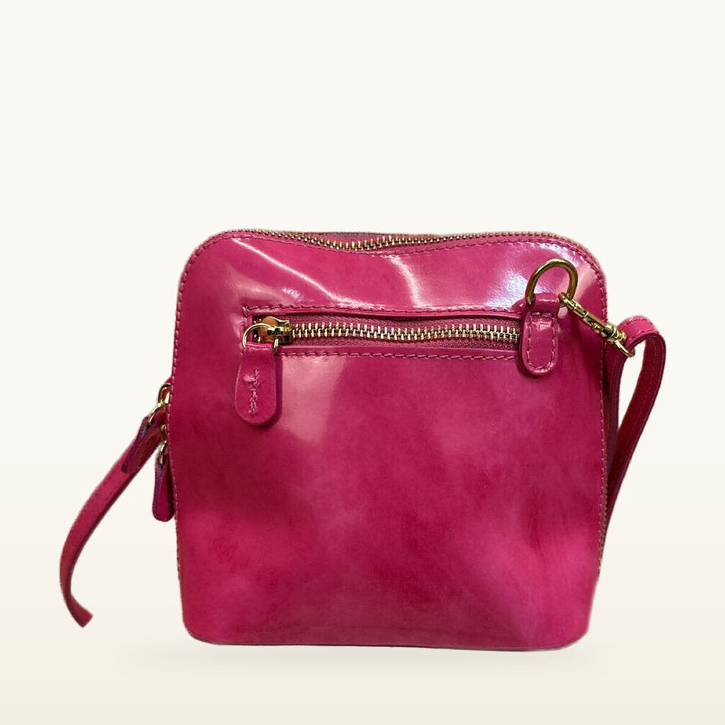 Pink Leather Handbag by Morabito