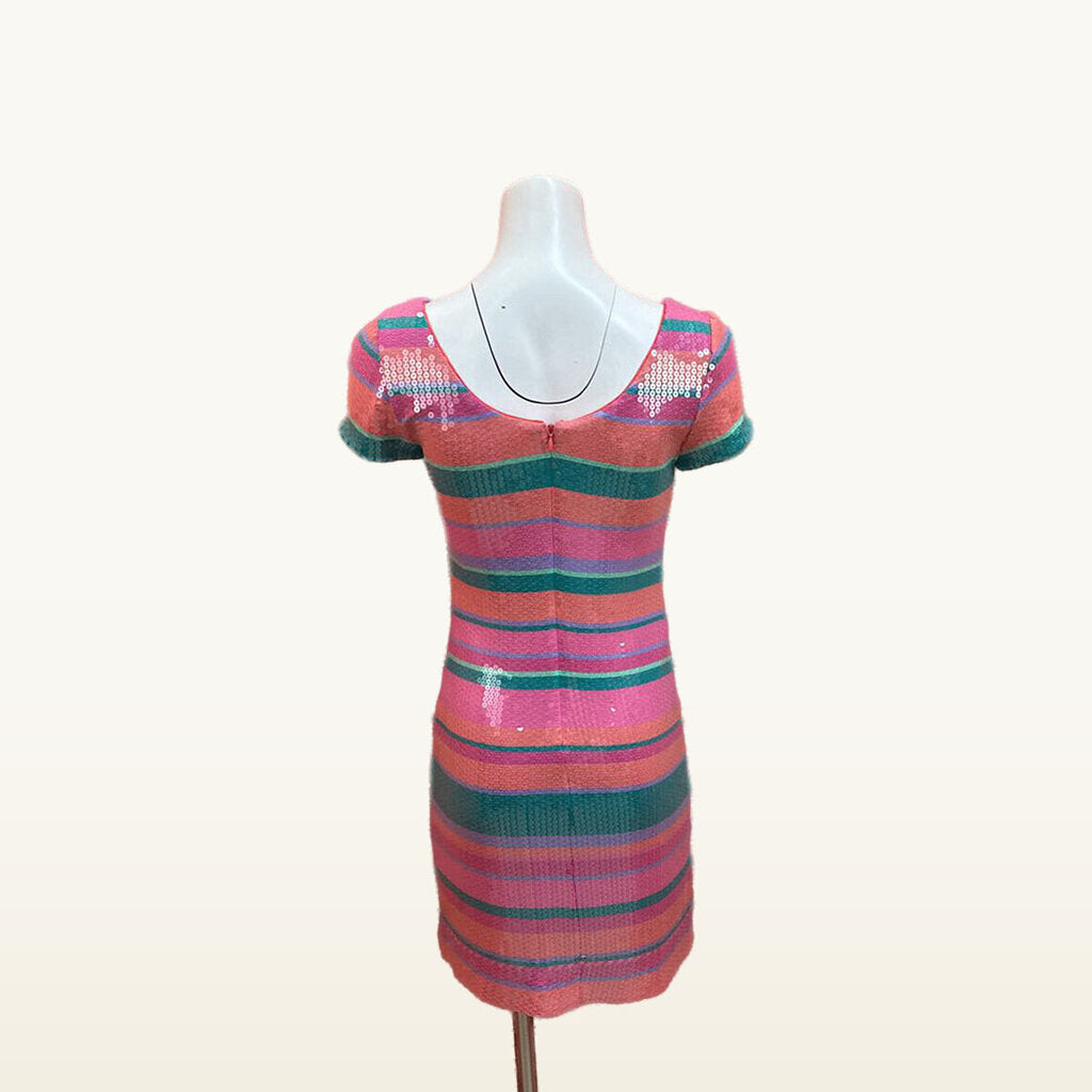 Laundry by Shelli Segal Sequin Striped Dress