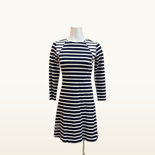 J.Crew Navy and White Striped Dress - XS