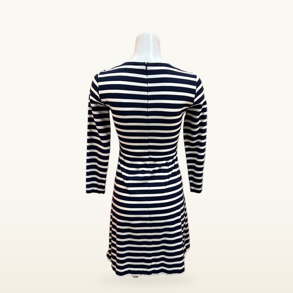 J.Crew Navy and White Striped Dress - XS