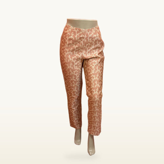 Steven Stolman Pink Patterned Cropped Pants - 10