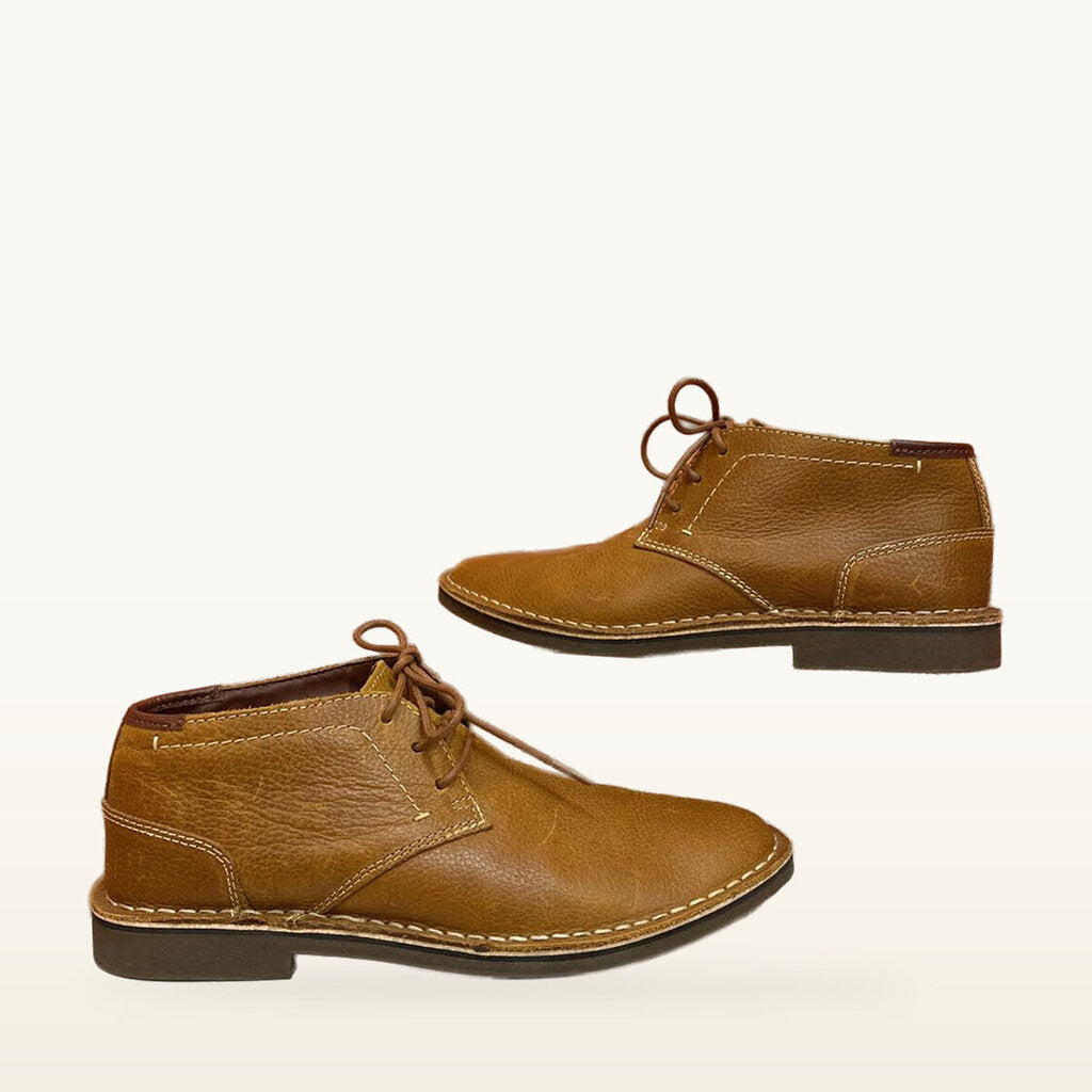 Men's Bass Brown Lace-Up Chukka Boots - Size 9
