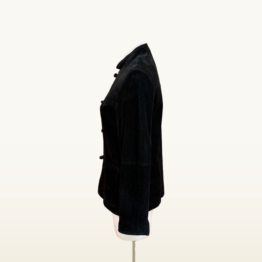 Gretchen Scott Black Frog-Closure Jacket - XS