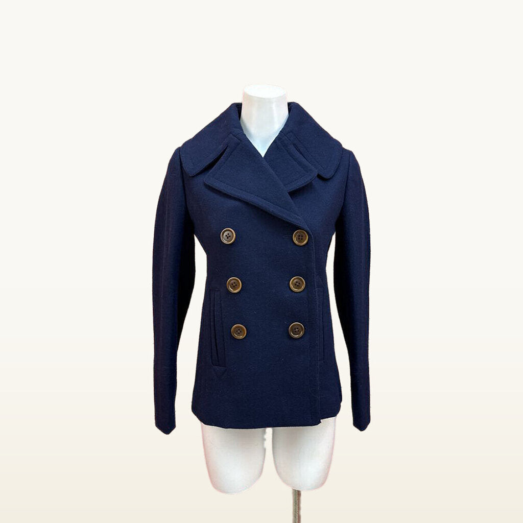 J CREW NAVY PEACOAT SIZE XS