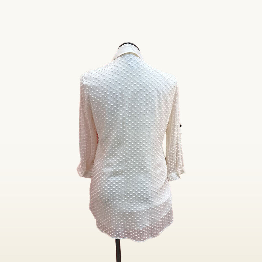 J MCLAUGHLIN IVORY TOP SIZE LARGE