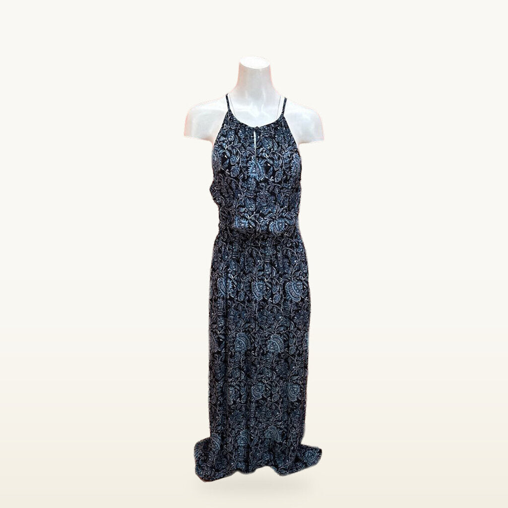Lucky Brand Blue Paisley Maxi Dress - Small