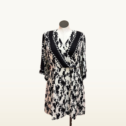 Cabi Women's XL Dress in Black and White