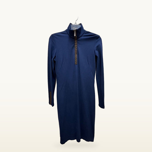 J.McLaughlin Quarter-Zip Knit Dress – Navy, Size XS