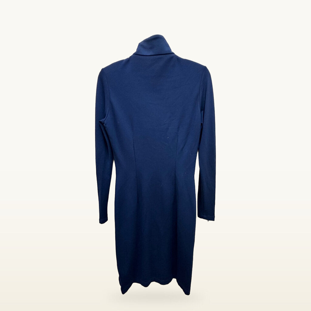 J.McLaughlin Quarter-Zip Knit Dress – Navy, Size XS