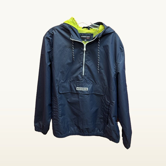 Men's Members Only Sport Navy Hooded Anorak - XL