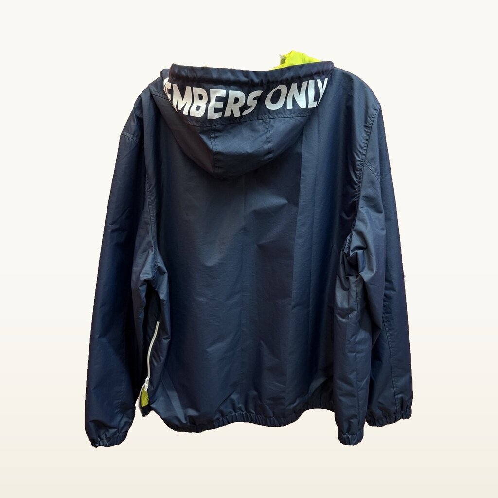Men's Members Only Sport Navy Hooded Anorak - XL