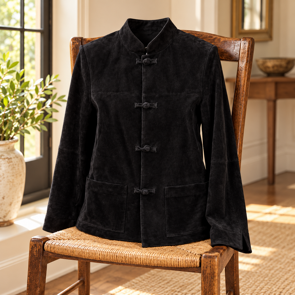 Gretchen Scott Black Frog-Closure Jacket - XS
