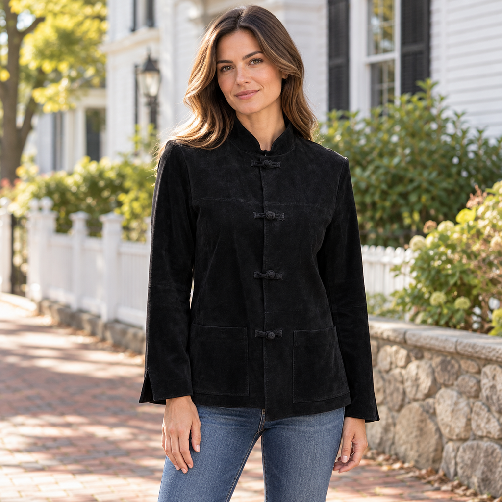 Gretchen Scott Black Frog-Closure Jacket - XS