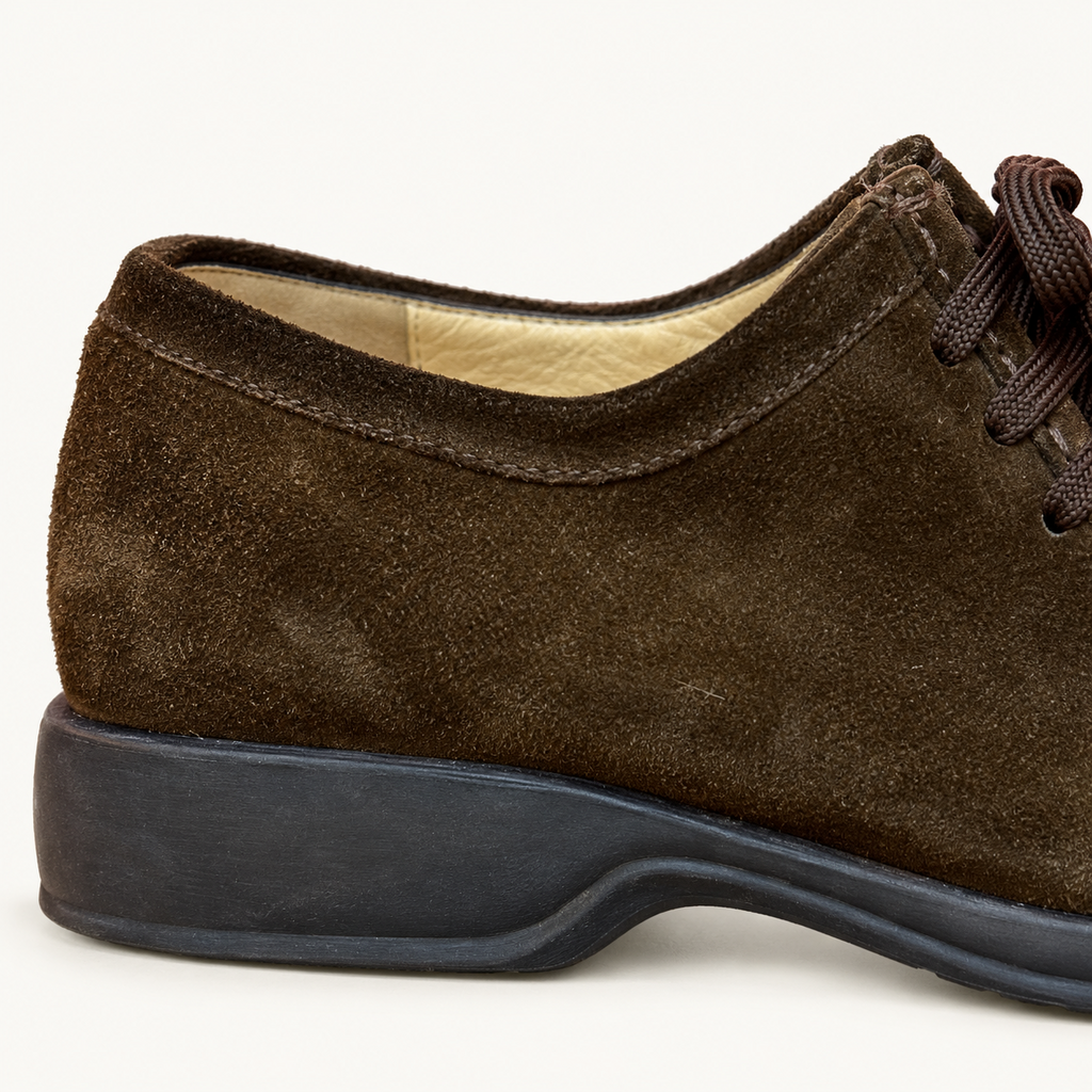 Men's Brown Moc-Toe Lace-Up Shoes - Size 10 1/2