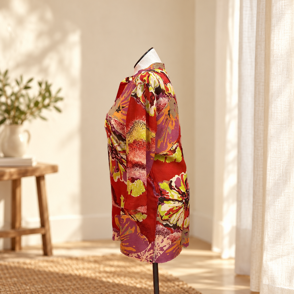 Coldwater Creek Floral Print Blouse - Large