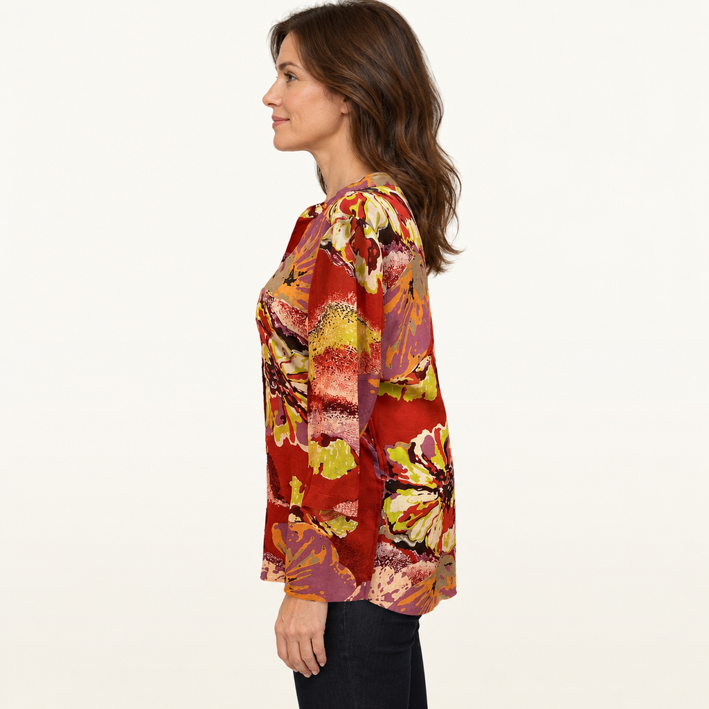 Coldwater Creek Floral Print Blouse - Large