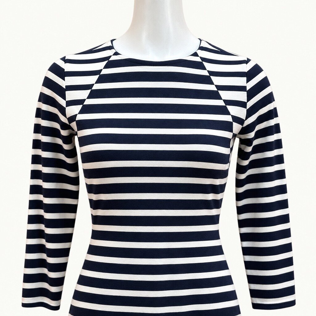 J.Crew Navy and White Striped Dress - XS