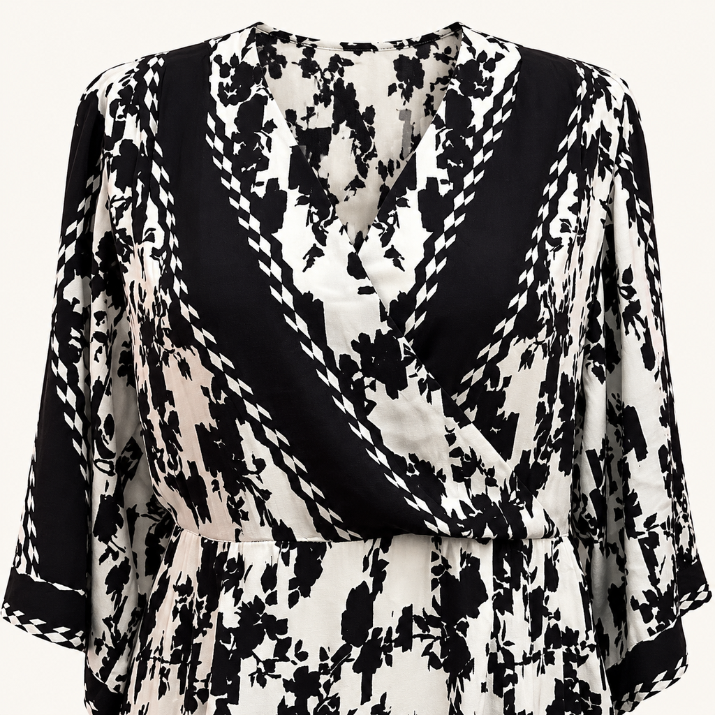 Cabi Women's XL Dress in Black and White