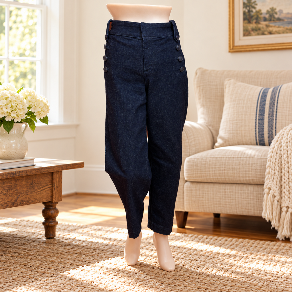 Talbots Dark Blue Sailor Jeans - 4