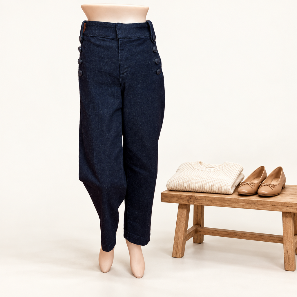 Talbots Dark Blue Sailor Jeans - 4