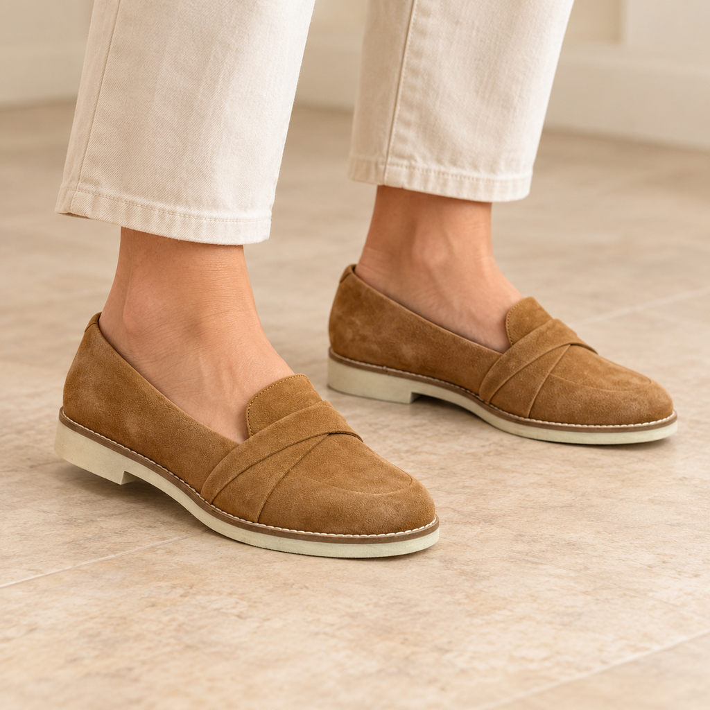 Sofwalk Tan Slip-On Shoes