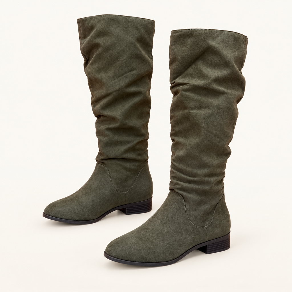 Kelly & Katie Tall Green Slouch Boots - Size 10