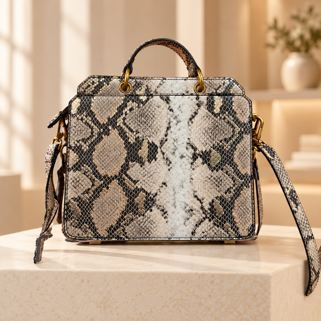 Steve Madden Snakeskin Print Handbag
