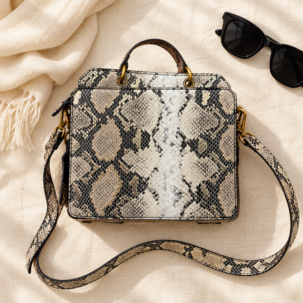 Steve Madden Snakeskin Print Handbag
