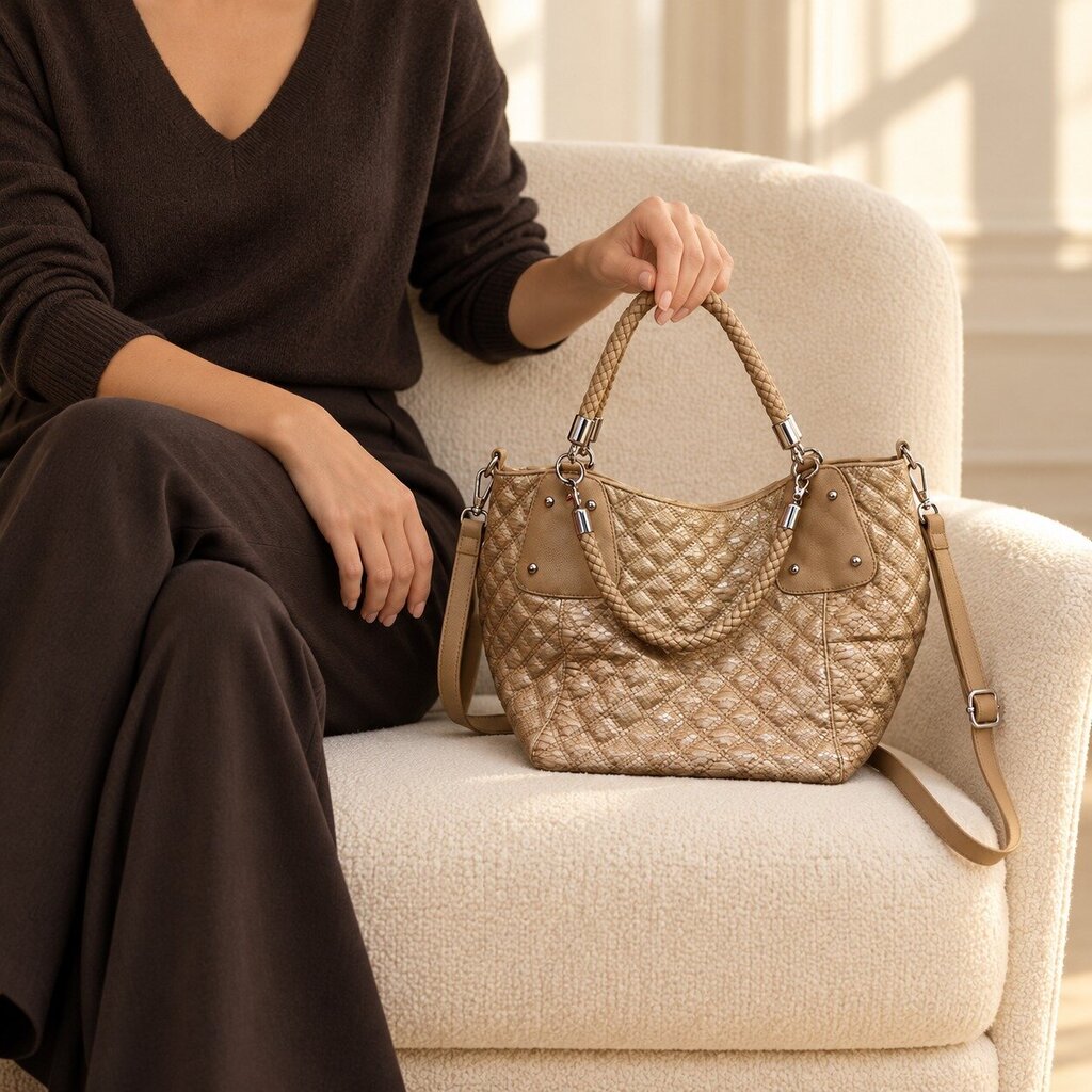 Big Buddha Quilted Handbag
