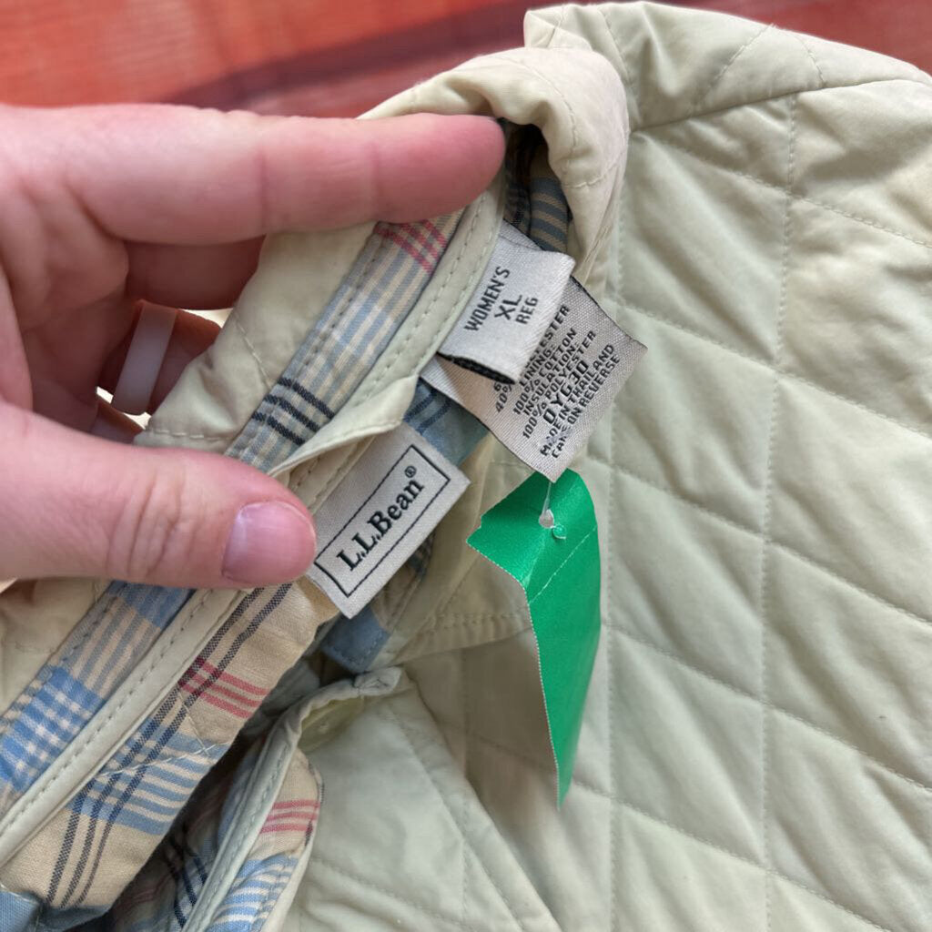 LL BEAN LIME GREEN JACKET SIZE XL