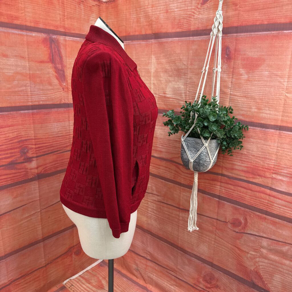 ST JOHN SPORT RED JACKET SIZE LARGE