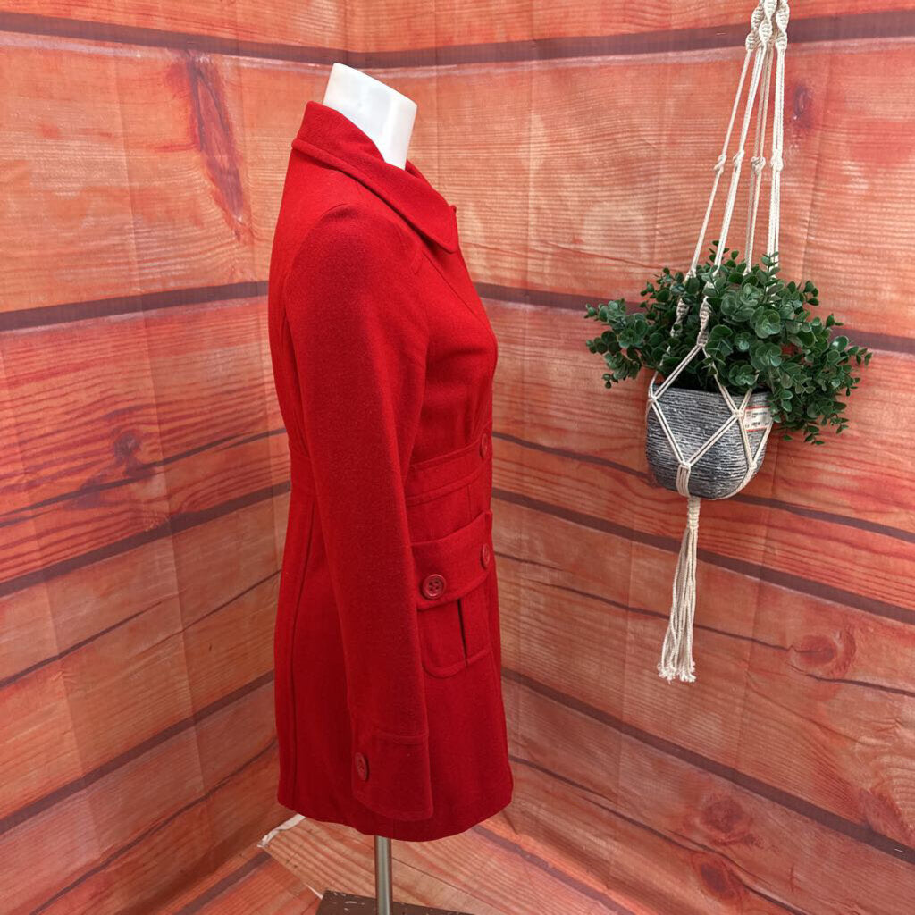 TULLE RED COAT SIZE MEDIUM