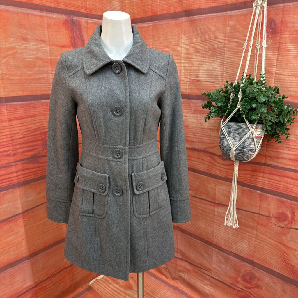 TULLE GRAY COAT SIZE MEDIUM