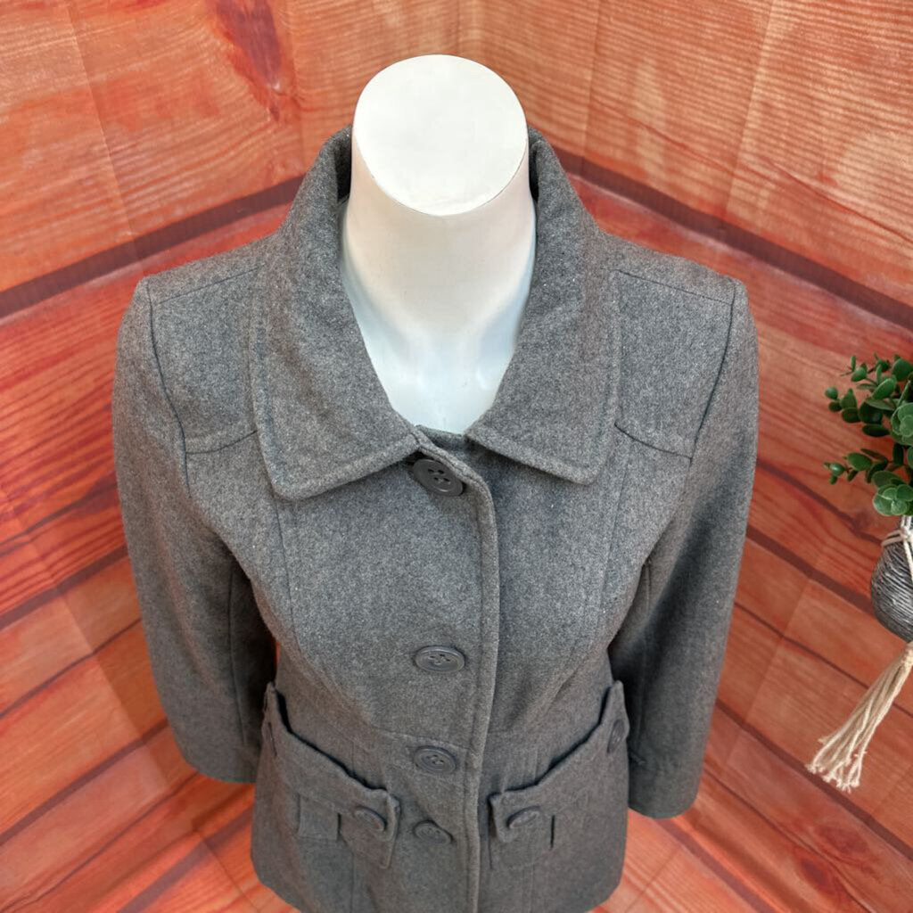 TULLE GRAY COAT SIZE MEDIUM