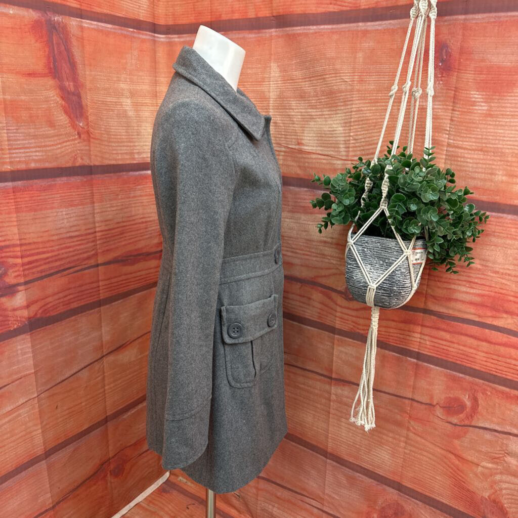 TULLE GRAY COAT SIZE MEDIUM