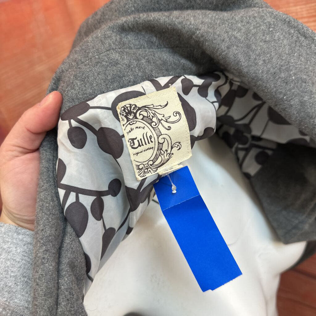 TULLE GRAY COAT SIZE MEDIUM