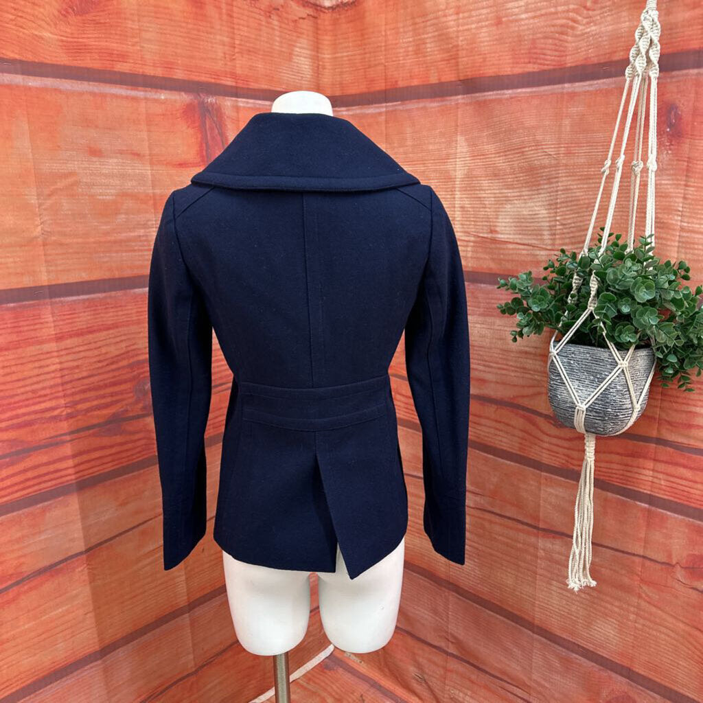 J CREW NAVY PEACOAT SIZE XS