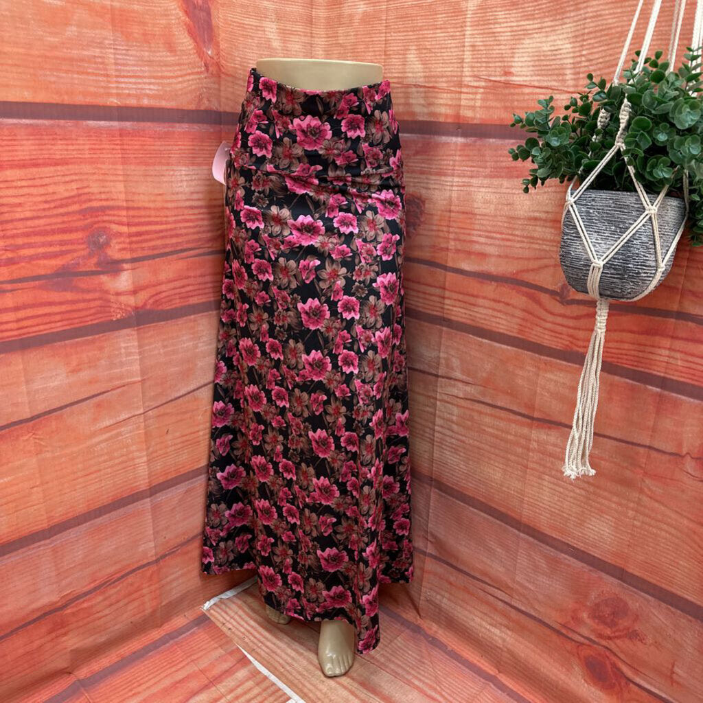 NWT LULAROE PINK ROSE MAXI SIZE MEDIUM