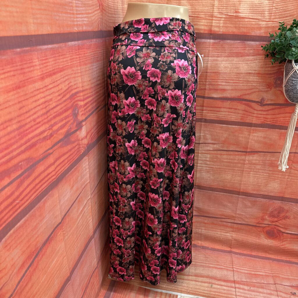 NWT LULAROE PINK ROSE MAXI SIZE MEDIUM