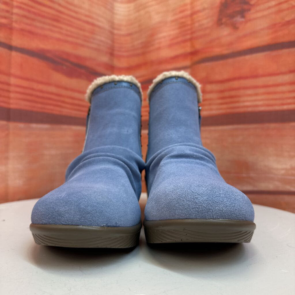 Skechers Blue Soft Boots with Fleece Lining