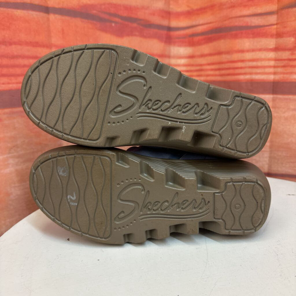 Skechers Blue Soft Boots with Fleece Lining