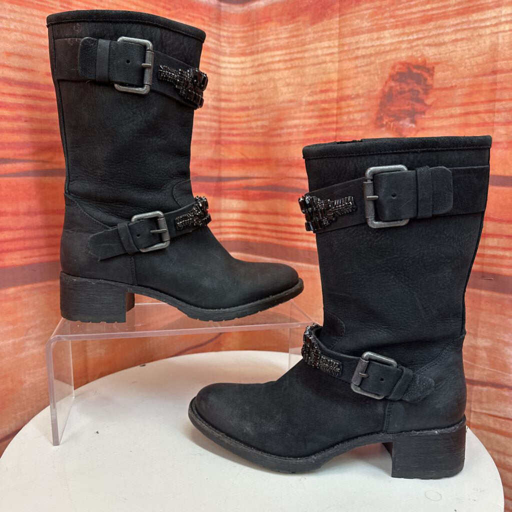 Vera Wang Lavender Black Boots